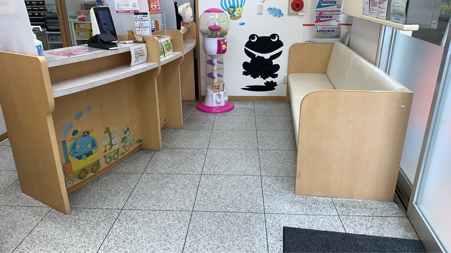 お子さま向けの待合コーナー
